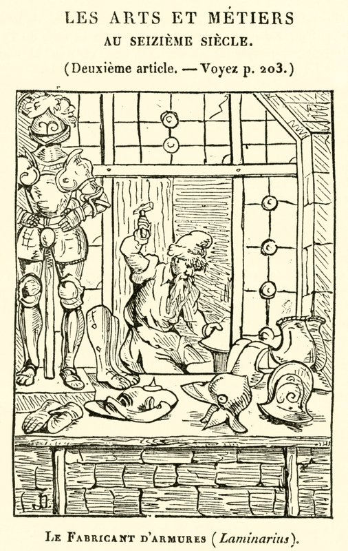 Zbrojmistrz, Laminarius (rycina) autorstwa French School