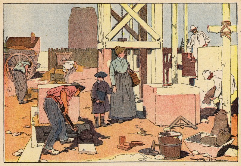 Le Macon, Mason (kolor lito) autorstwa French School
