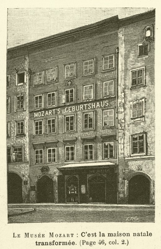 Le Musee Mozart (rycina) autorstwa French School