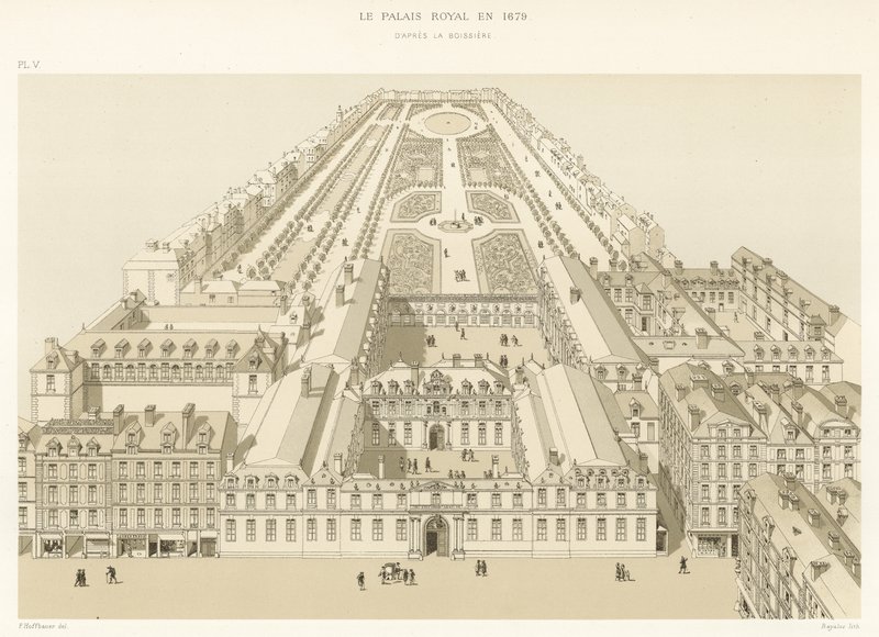 Pałac Królewski w 1679 r., według La Boissiere autorstwa French School