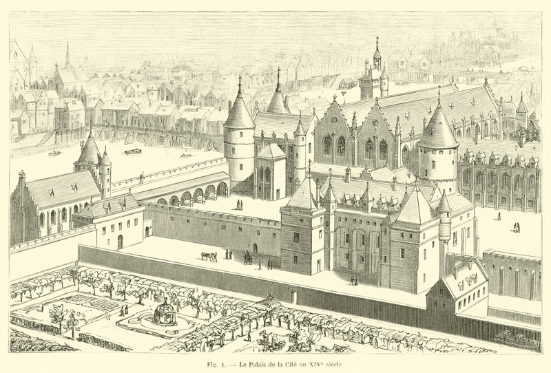 Pałac Miejski w XIV wieku autorstwa French School