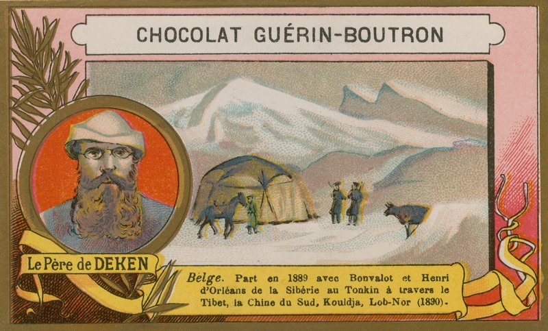Le Pere Deken, XIX-wieczny belgijski odkrywca autorstwa French School