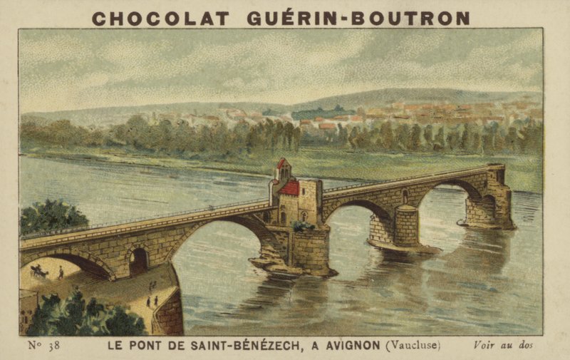 Most Saint-Benezech w Awinionie, Vaucluse autorstwa French School