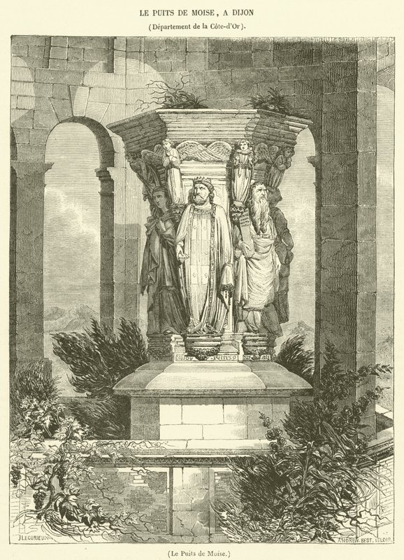 Le Puits de Moise (rycina) autorstwa French School
