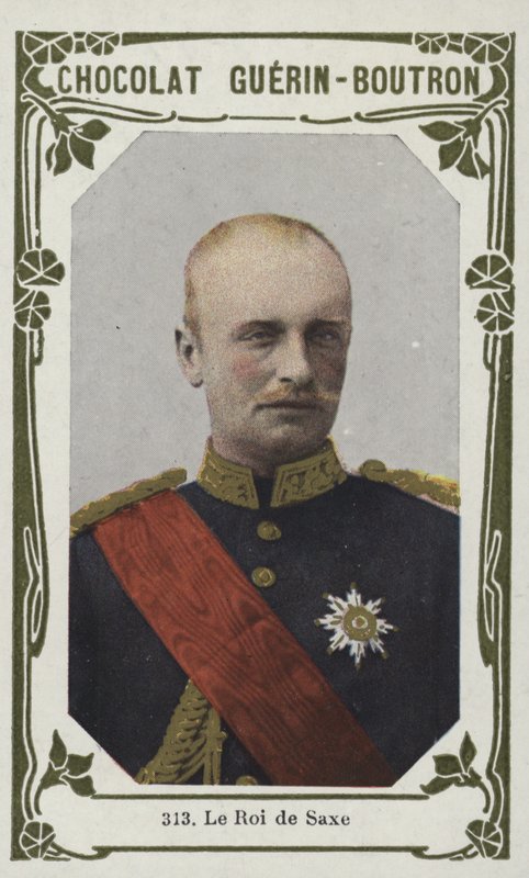 Król Saksonii (kolorowe zdjęcie) autorstwa French School