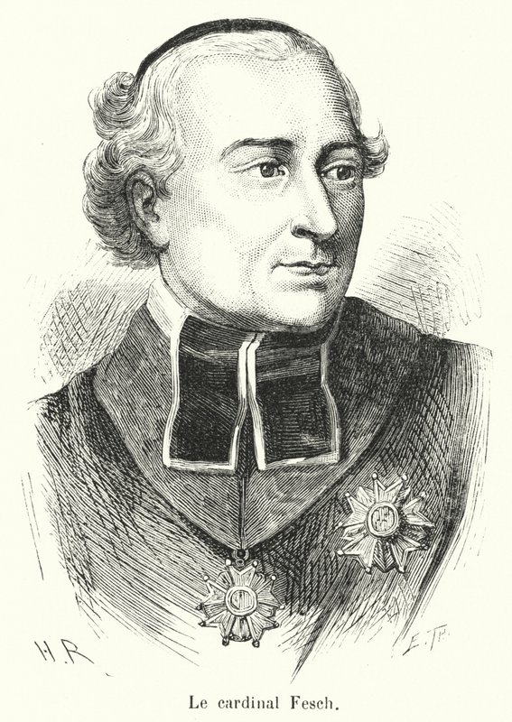 kardynał Fesch (grafika) autorstwa French School