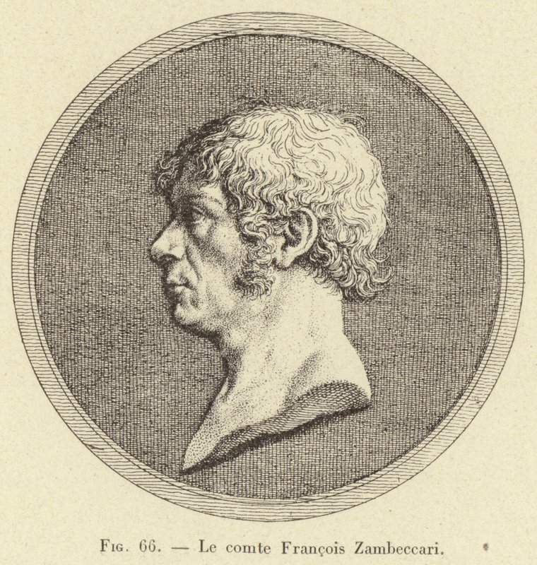 Hrabia Francois Zambeccari (grafika) autorstwa French School