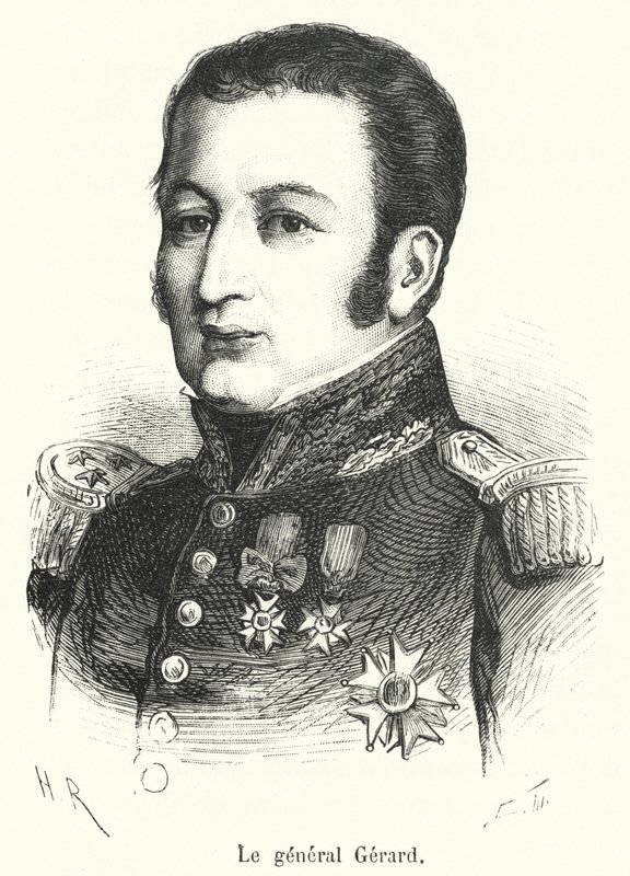 Le generał Gerard (grafika) autorstwa French School