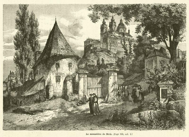 Mnich z Melku (rycina) autorstwa French School