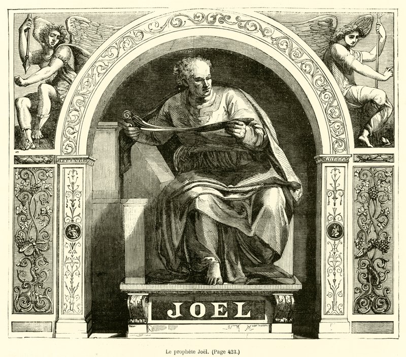 Prorok Joel (rycina) autorstwa French School