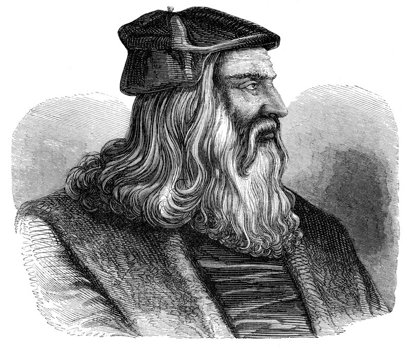 Leonardo Da Vinci (grafika) autorstwa French School