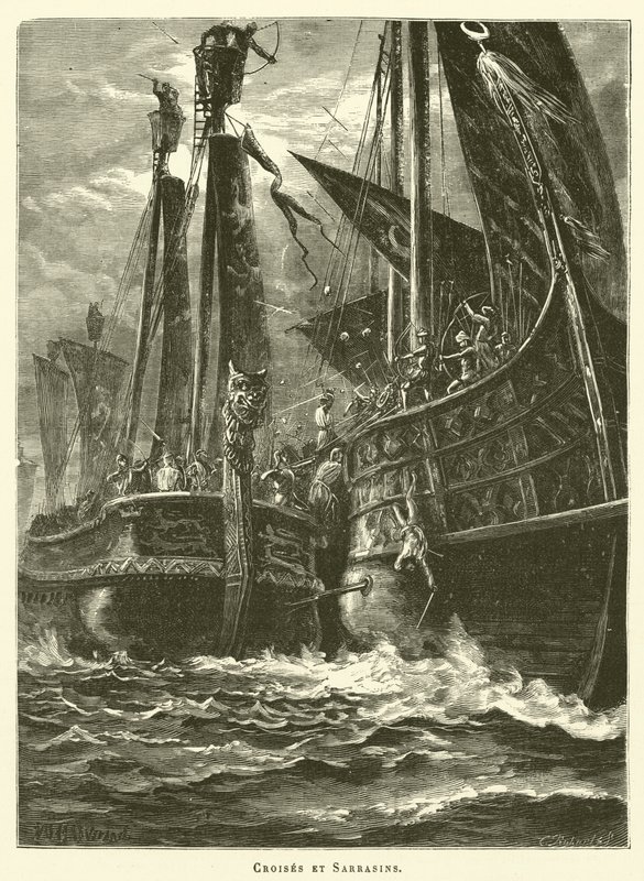 Starożytne Floty (rycina) autorstwa French School