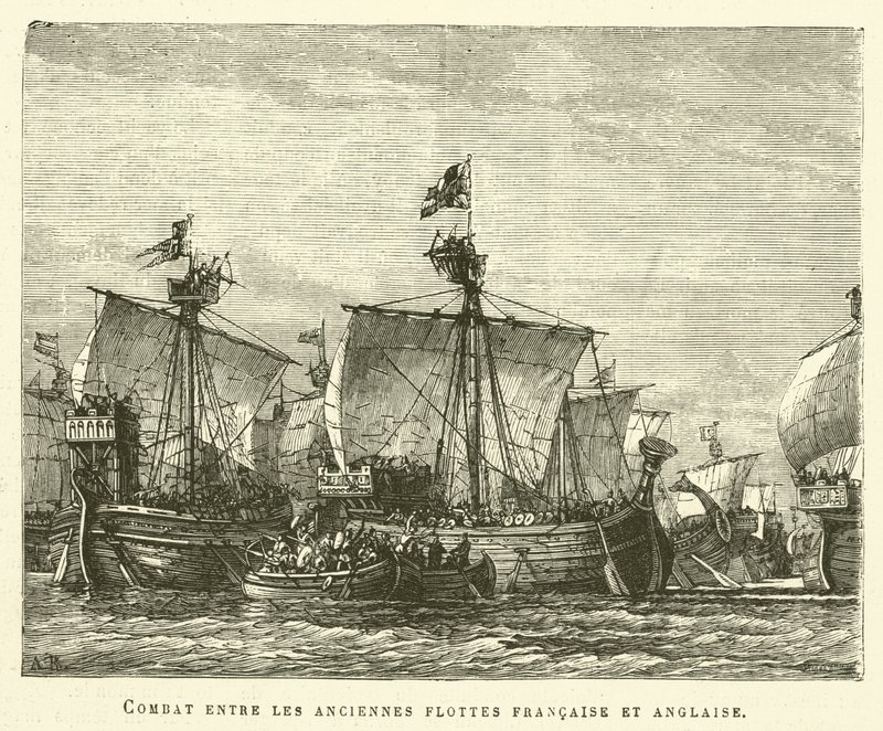 Starożytne Floty (rycina) autorstwa French School