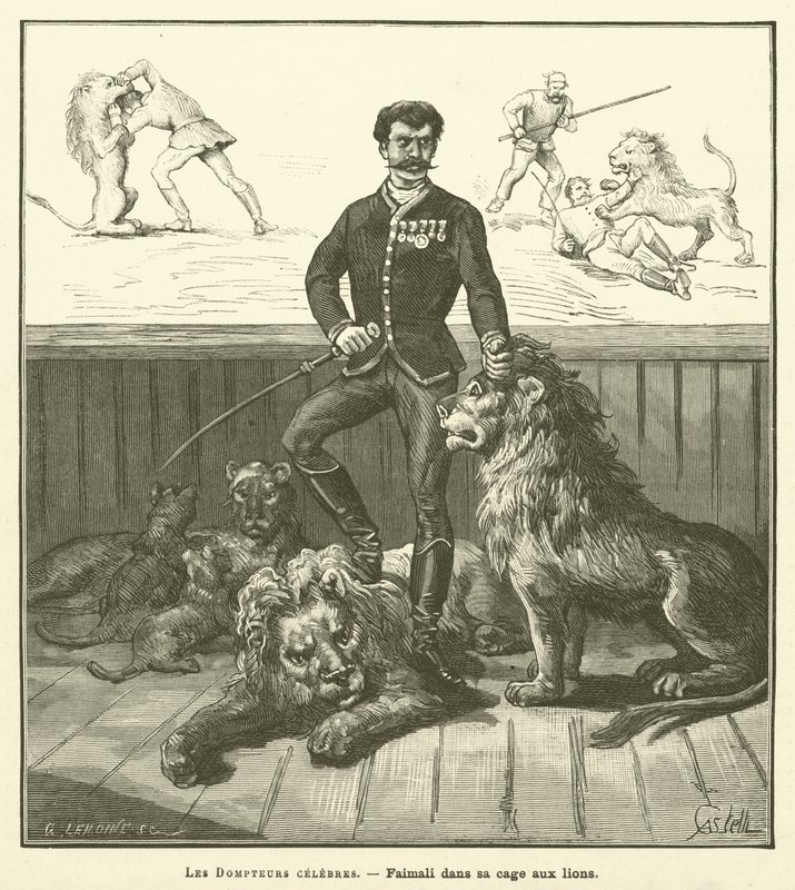 Znani Tamers (Grawerowanie) autorstwa French School