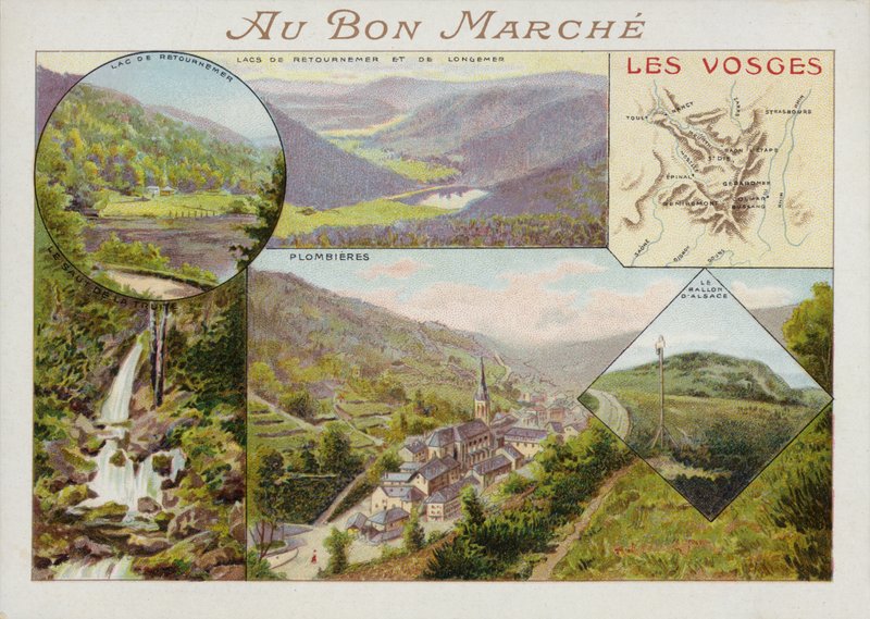 Wogezy, mapa autorstwa French School