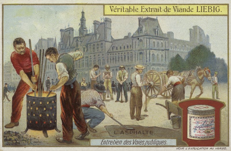 Karta Liebiga z utrzymaniem dróg autorstwa French School