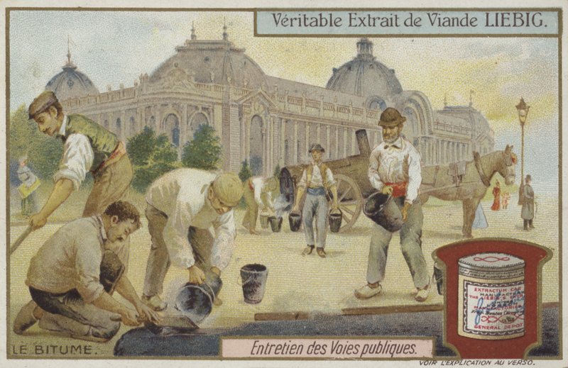 Karta Liebiga z utrzymaniem dróg autorstwa French School