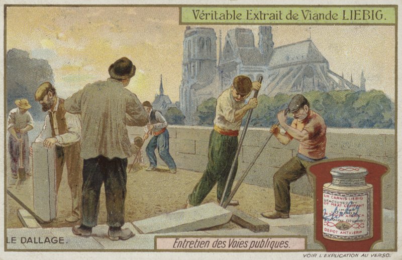 Karta Liebiga z utrzymaniem dróg autorstwa French School