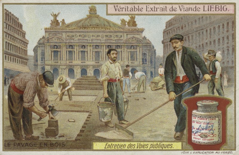Karta Liebiga z utrzymaniem dróg autorstwa French School
