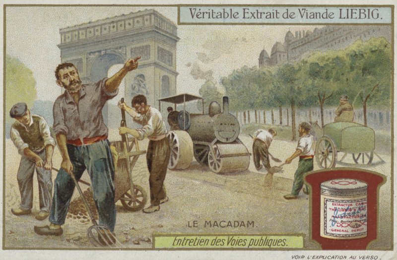 Karta Liebiga z utrzymaniem dróg autorstwa French School