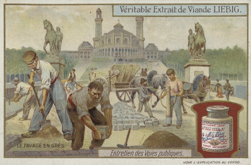 Karta Liebiga z utrzymaniem dróg autorstwa French School