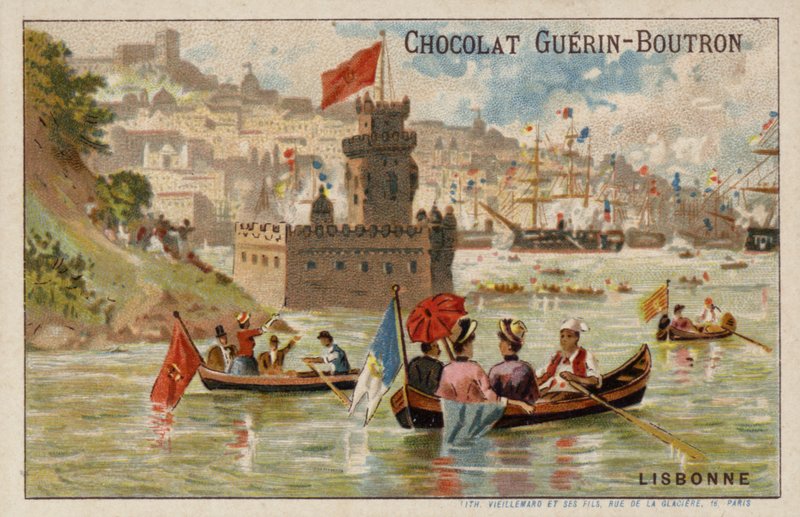 Lizbona (chromolit) autorstwa French School