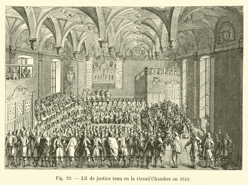 Lit de Justice odbyła się w Wielkiej Izbie w 1643 r. autorstwa French School