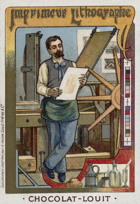 Drukarka litograficzna autorstwa French School