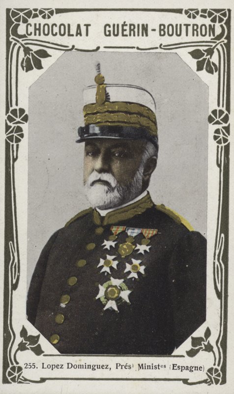 Lopez Dominguez, Prezydent Ministrów, Hiszpania (kolorowe zdjęcie) autorstwa French School