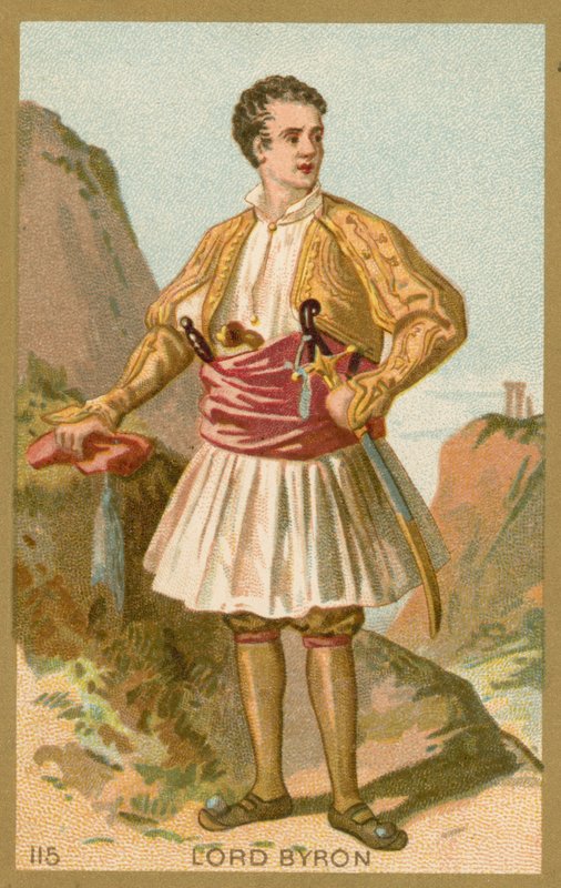 Lord Byron, angielski poeta autorstwa French School