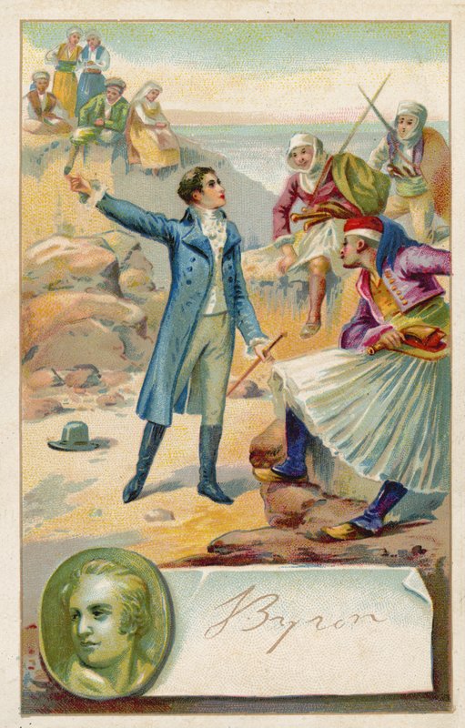 Lord Byron, angielski poeta autorstwa French School