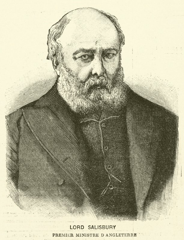 Lord Salisbury, premier Wielkiej Brytanii (grafika) autorstwa French School