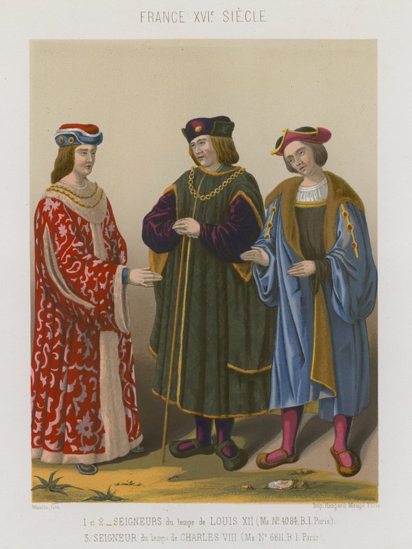 Panowie Ludwika XII i Panowie z czasów Karola VIII autorstwa French School
