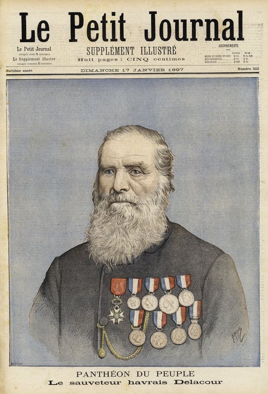 Louis-Joseph-Andre Delacour, francuski marynarz i ratownik autorstwa French School
