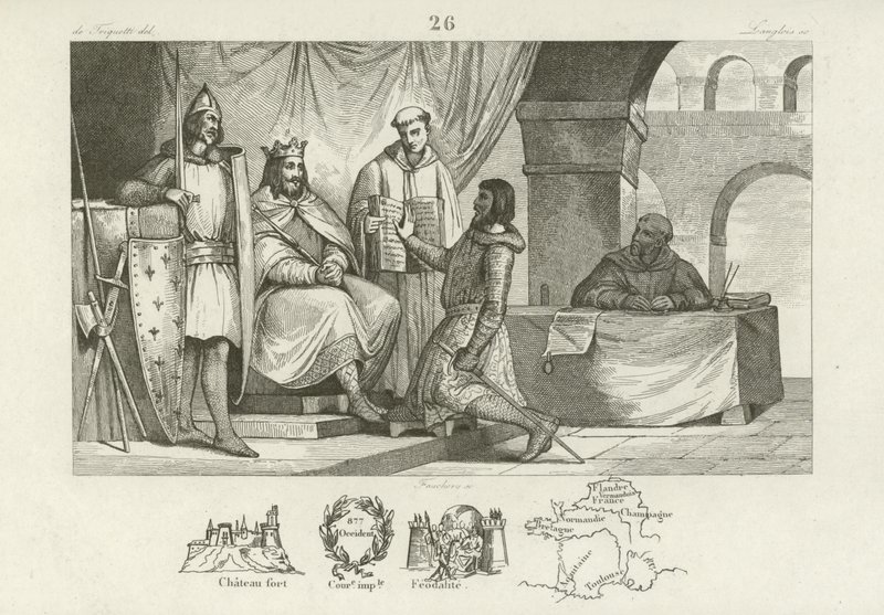 Ludwik II, król Włoch i cesarz rzymski autorstwa French School