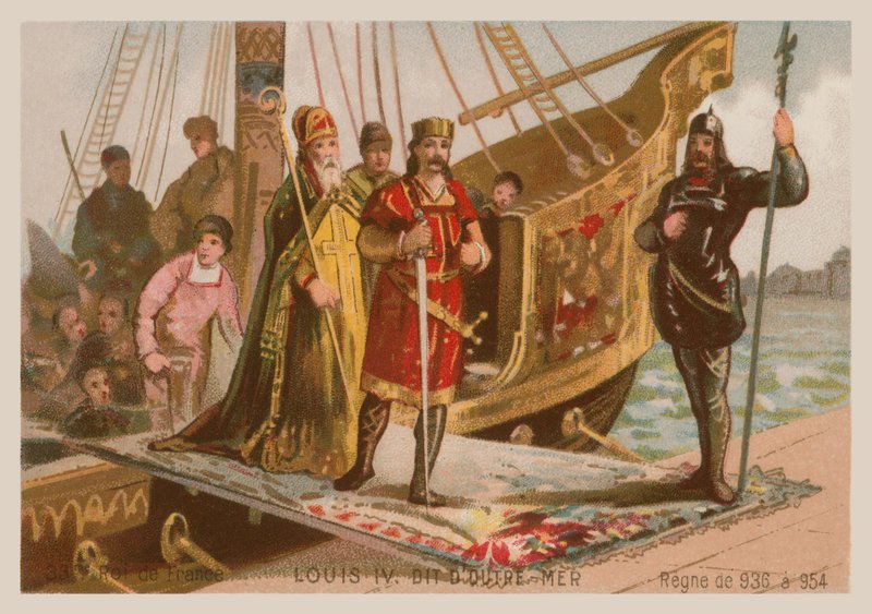 Ludwik IV, król Francji (920-954) autorstwa French School