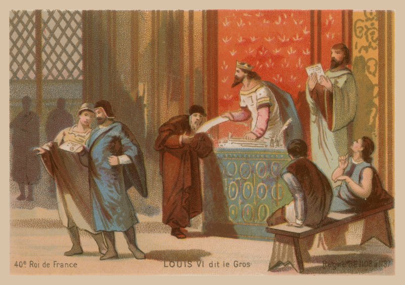 Ludwik VI z Francji, zwany Grubym (1081-1137) autorstwa French School