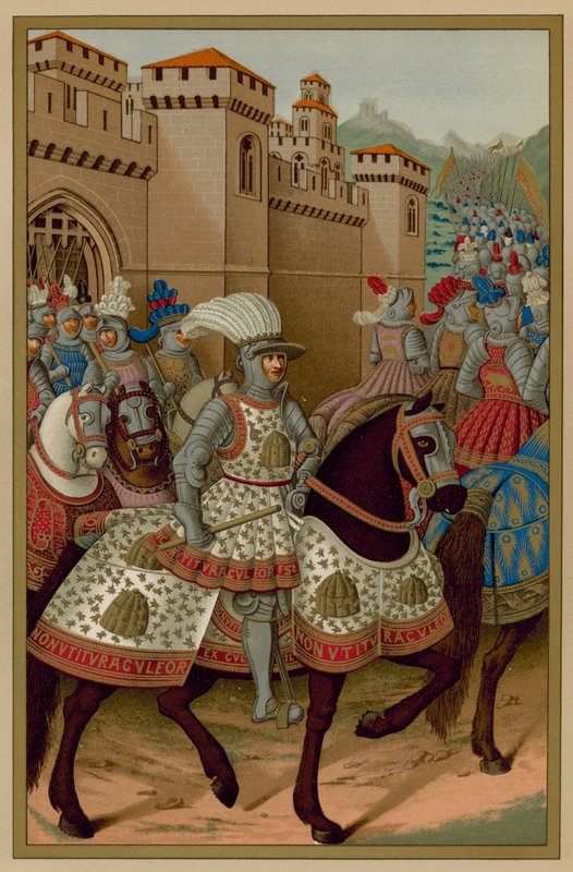 Ludwik XII opuszcza Aleksandrię 24 kwietnia 1507 r. autorstwa French School