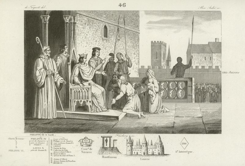 Ludwik X z Francji emancypuje poddanych, 1315 autorstwa French School