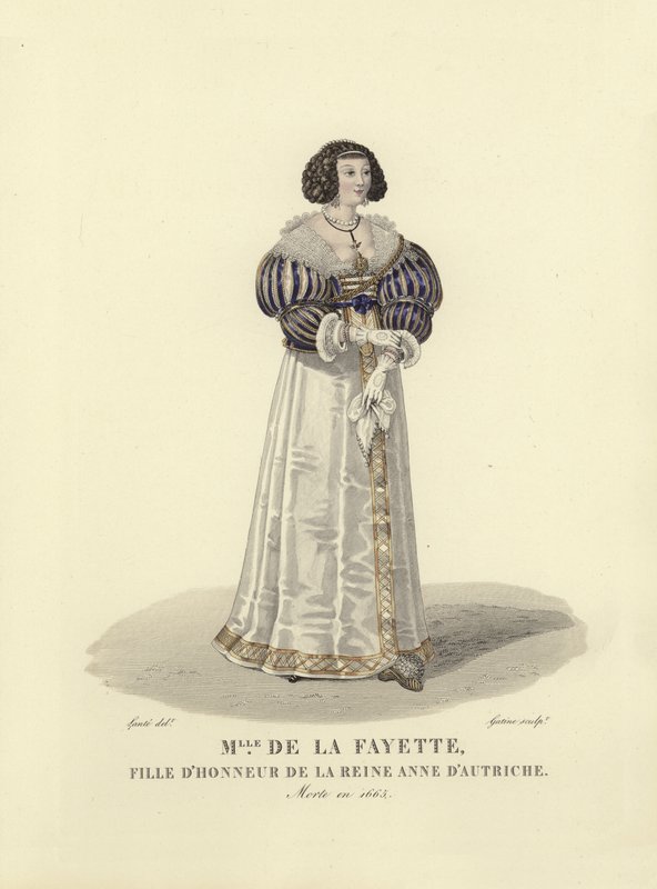 Louise de la Fayette, druhna Anny Austrii, królowa małżonka króla Francji Ludwika XIII autorstwa French School