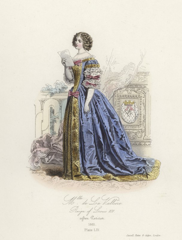 Louise de la Valliere, kochanka Ludwika XIV Francji autorstwa French School