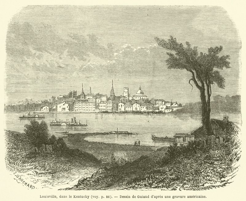 Louisville, Kentucky (grawerowanie) autorstwa French School
