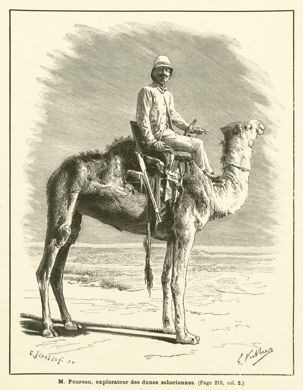 M Foureau, badacz saharyjskich wydm (rycina) autorstwa French School