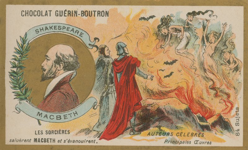 Karta handlowa Makbet, Chocolat Guerin-Boutron autorstwa French School