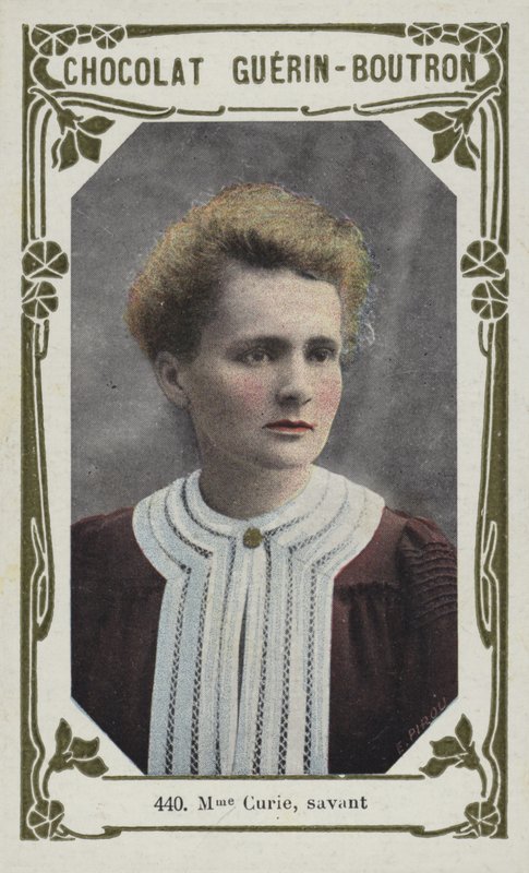 Madame Curie, sawantka (kolorowe zdjęcie) autorstwa French School