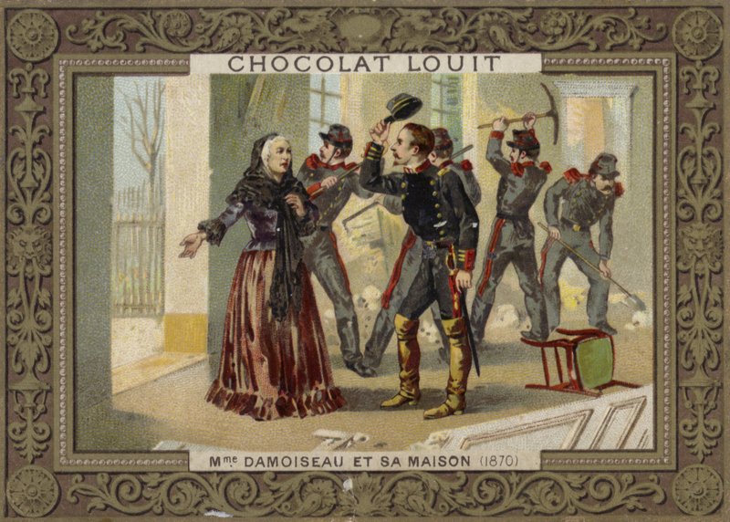 Madame Damoiseau i jej dom, 1870 autorstwa French School
