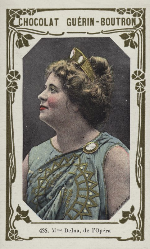 Madame Delna, z lOpery (kolorowe zdjęcie) autorstwa French School