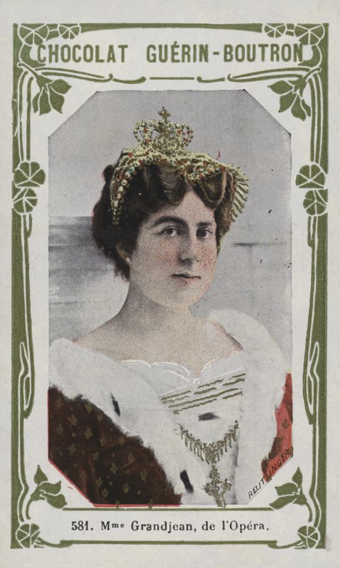 Madame Grandjean, z Opery (kolorowe zdjęcie) autorstwa French School