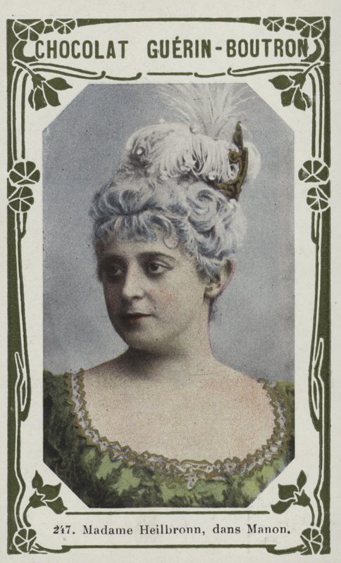 Madame Heilbronn w Manon (kolorowe zdjęcie) autorstwa French School