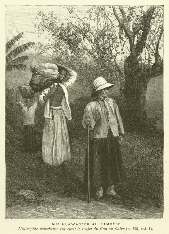 Madame Hlawaczek Au Zambese (grafika) autorstwa French School